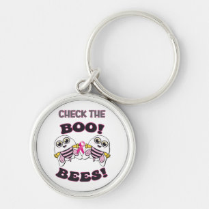 Chaveiro Conscientização do Câncer de Mama Verifique as Boo
