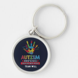 Chaveiro Conscientização Personalizada sobre Autismo Educar