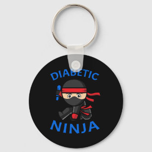 Chaveiro Conscientização sobre Diabetes Tipo-1 Ninja Diabét