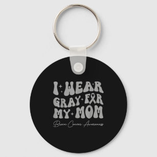 Chaveiro Conscientização sobre tumor cerebral use cinza pel