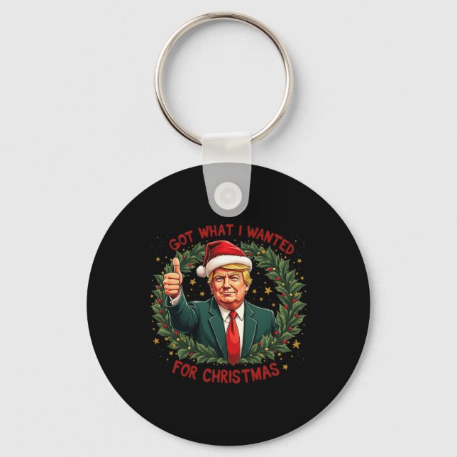 Chaveiro Consegui O Que Eu Queria Para A Trump De Natal 202 (Frente)