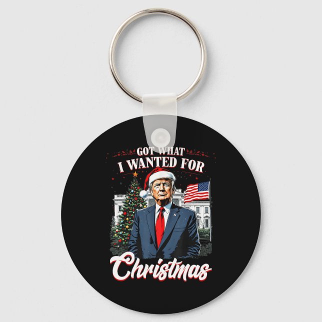 Chaveiro Consegui O Que Eu Queria Para A Trump De Natal 202 (Frente)