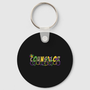 Chaveiro Conselheiro Engraçado Mardi Gras Festas de Camisa