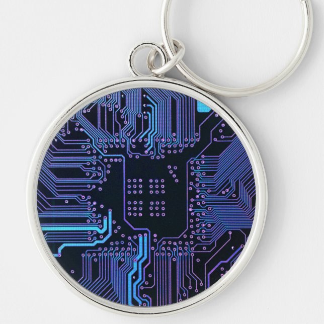 Chaveiro Conselho Nerd de saída PCB Blue Electronic Circuit (Frente)