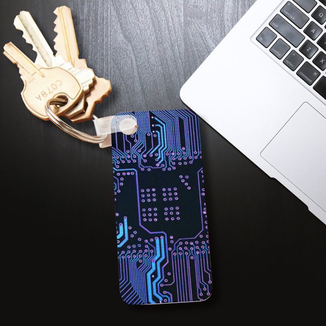 Chaveiro Conselho Nerd de saída PCB Blue Electronic Circuit (Criador carregado)