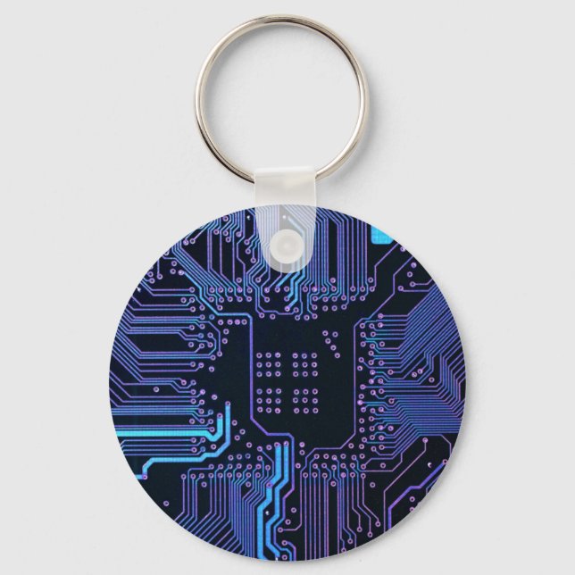 Chaveiro Conselho Nerd de saída PCB Blue Electronic Circuit (Frente)