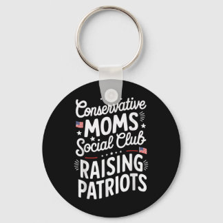 Chaveiro Conservative Moms Social Club Raising Patriots 