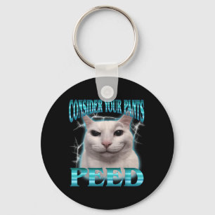 Chaveiro Considere Calças Fez Xixi Gato Engraçado Meme Humo