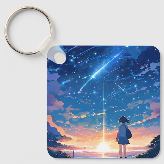 Chaveiro constelação com estrelas atiradoras (Frente)