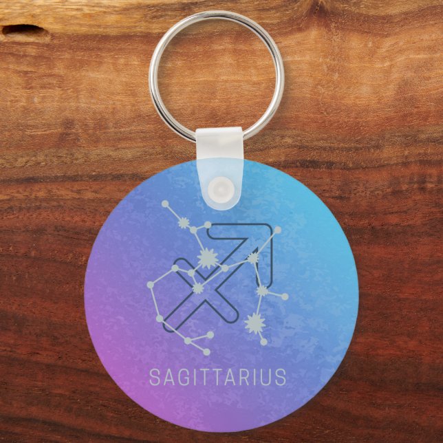 Chaveiro Constelação das Estrelas do Horoscópio Zodiac (Frente)