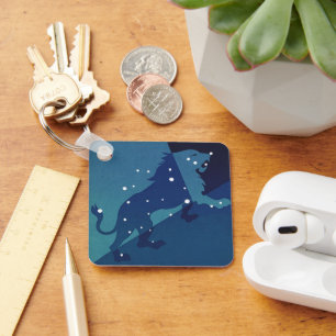 Chaveiro Constelação de Leão do Zodíaco Vintage Astrologia