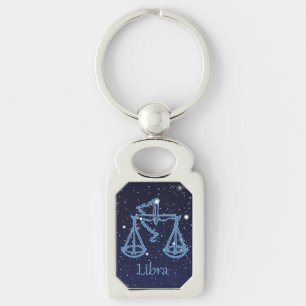 Chaveiro Constelação do Libra e sinal do zodíaco com