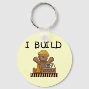 Chaveiro Construção eu construo o camiseta e os presentes