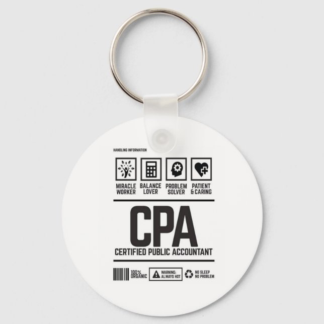 Chaveiro contabilista público certificado-CPA (Frente)