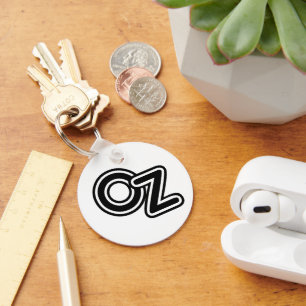 Chaveiro Conto de fadas preto e branco de mágico de Oz do