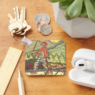 Chaveiro Conto de Fadas Vintage, Menino e Vento Norte, Haum