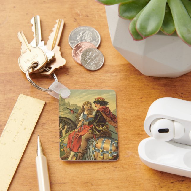 Chaveiro Conto de Fadas Vitoriano Antigo, Irmão e Irmã (Mesa)