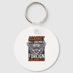 Chaveiro Contra Todos os Inimigos Camisa Águia Patriótica D