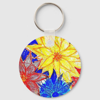 Chaveiro Contraste de Toque de Tecla de Botão Básico