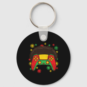 Chaveiro Controlador de videogame Afro Mês da História Negr