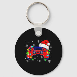 Chaveiro Controladora de videogame Santa Hat Gamer Bo