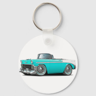 Chaveiro Convertible 1956 Turquesa-Branco de Chevy Belair