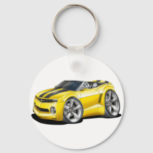 Chaveiro Convertible 2012 Amarelo-Preto de Camaro