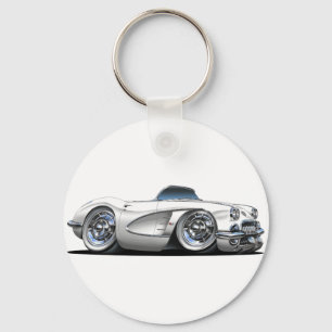Chaveiro Convertible branco de Corveta