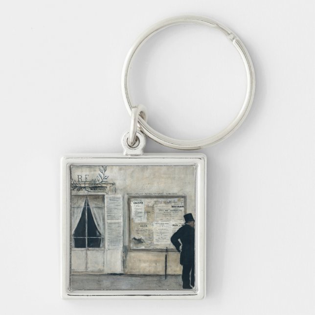 Chaveiro Convidados que esperam a cerimónia de casamento (Frente)