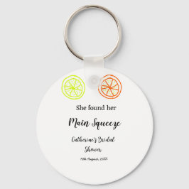 Chaveiro Convite de chá de panela limão cítrico Main Squeez