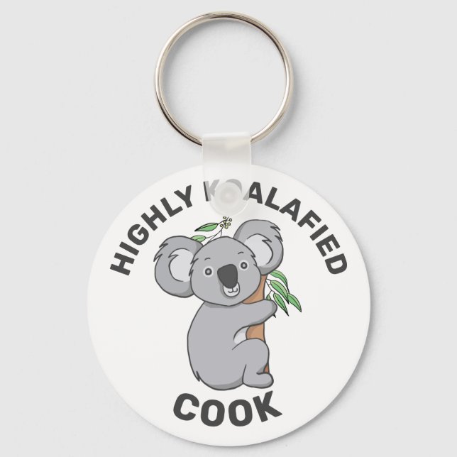 Chaveiro Cook Qualificado Altamente Koalafied Koala (Frente)