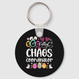 Chaveiro Coordenador de Caos Excelente Ovo Fofo Feliz Pásco