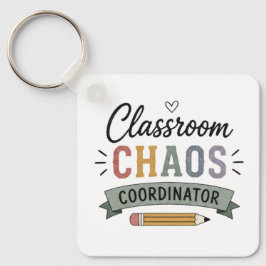 Chaveiro Coordenador de Caos na Sala de Aula Professor Dive