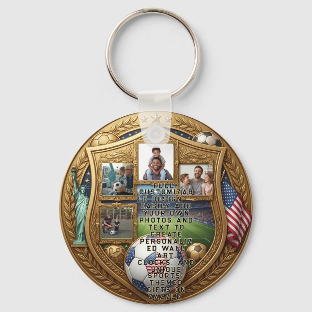 Chaveiro Copa do Mundo da Família Personalizada (Frente)