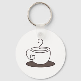 Chaveiro Copo de café com etiqueta