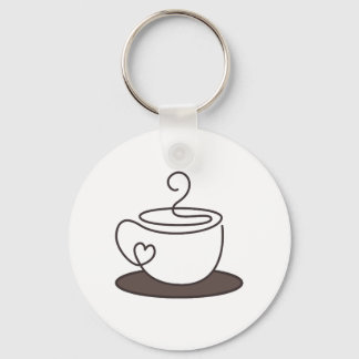 Chaveiro Copo de café com etiqueta