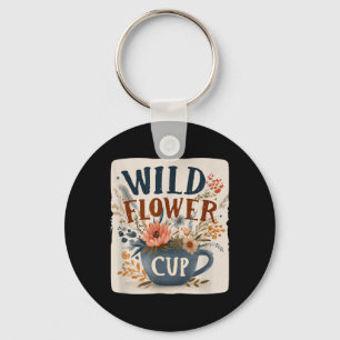 Chaveiro Copo Floral Legal com Este Visual de Flor Selvagem