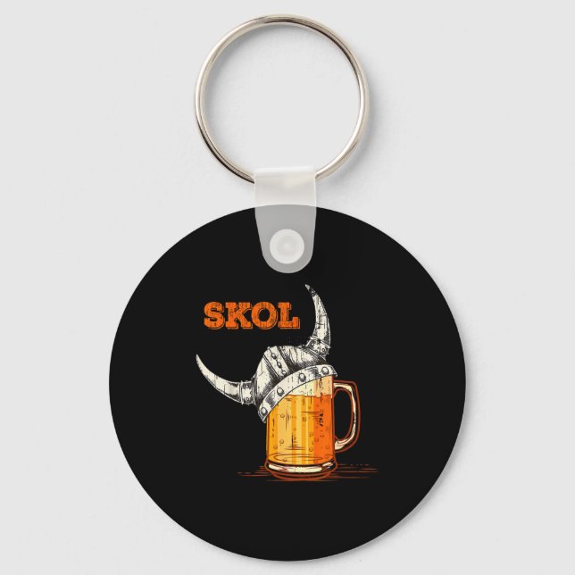 Chaveiro Copo para beber Capacete Viking Nórdico Skol (Frente)