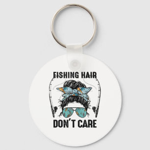 Chaveiro Coque Desarrumado Pesca Cabelo Não Liga Para Carre