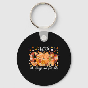 Chaveiro Coqueta De Patchwork Pumpkin Com Deus Todas As Coi