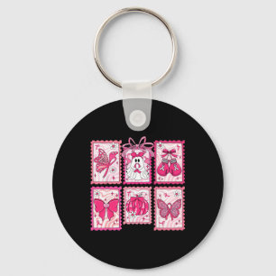 Chaveiro Coquete de Arco Fantasma Cor-de-rosa para Consciên