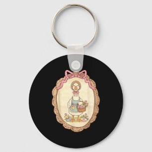 Chaveiro Coquete floral vintage arco de Páscoa ganso primav