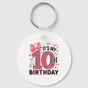 Chaveiro Coquette Birthday Girl 10 Anos