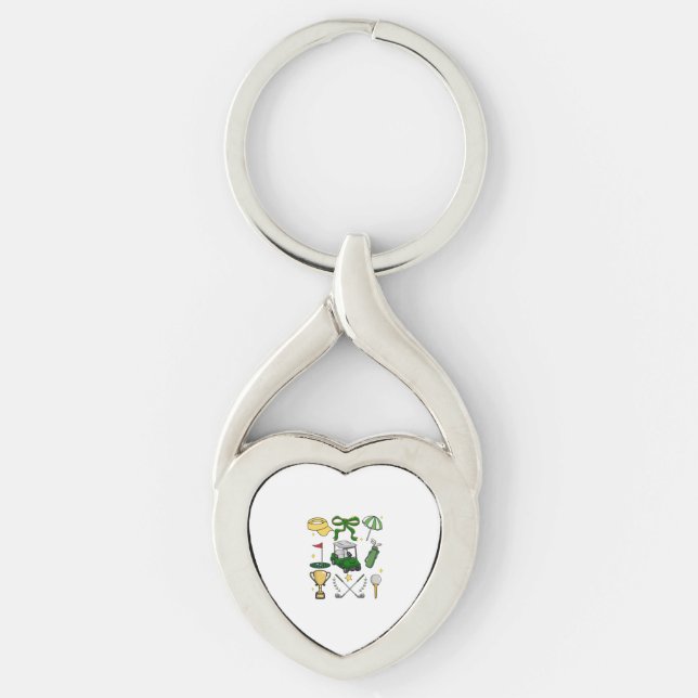 Chaveiro Coquette de golfe de pré-disquete (Frente)