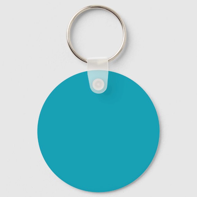 Chaveiro Cor azul-Pacífico 00A1B9 - Opção para adicionar no (Frente)