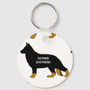 Chaveiro Cor conhecida do bi do silo do german shepherd