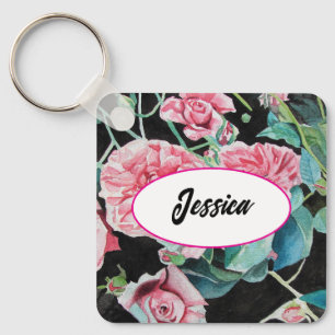 Chaveiro Cor d'água da Flor Rosa Rosa Rosa Rosa Rosa Rosa R