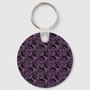 Chaveiro Cor damasco da Gliteria Roxo-Victoriana Girly