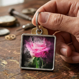 Chaveiro Cor de água da flor rosa rosa rosa - bb