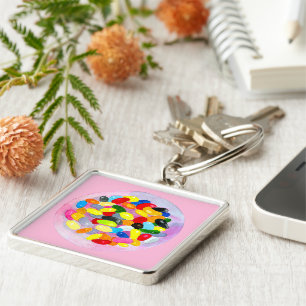 Chaveiro Cor-de-água doce de geleia